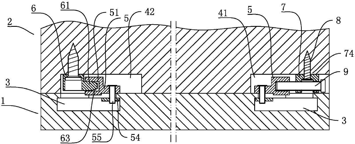 Invisible connection structure of furniture