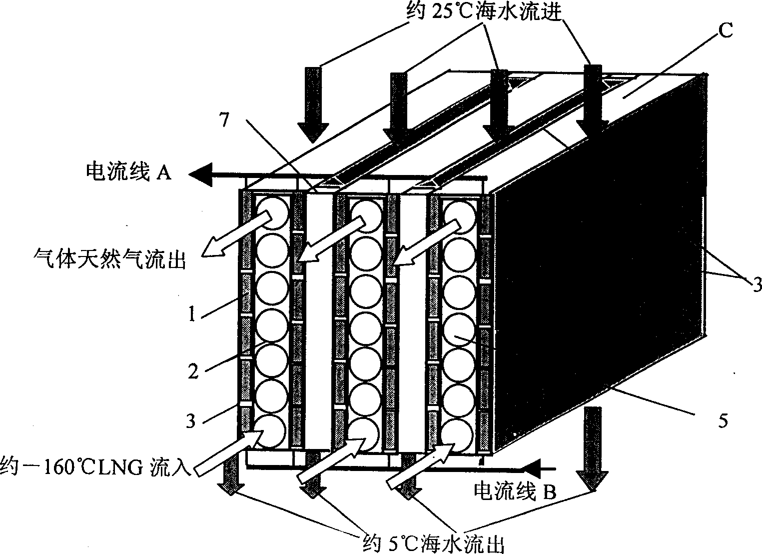 Method and apparatus of semiconductor generating electricity and producing hydrogen using temperature difference and liquid natural gas providing cooling energy