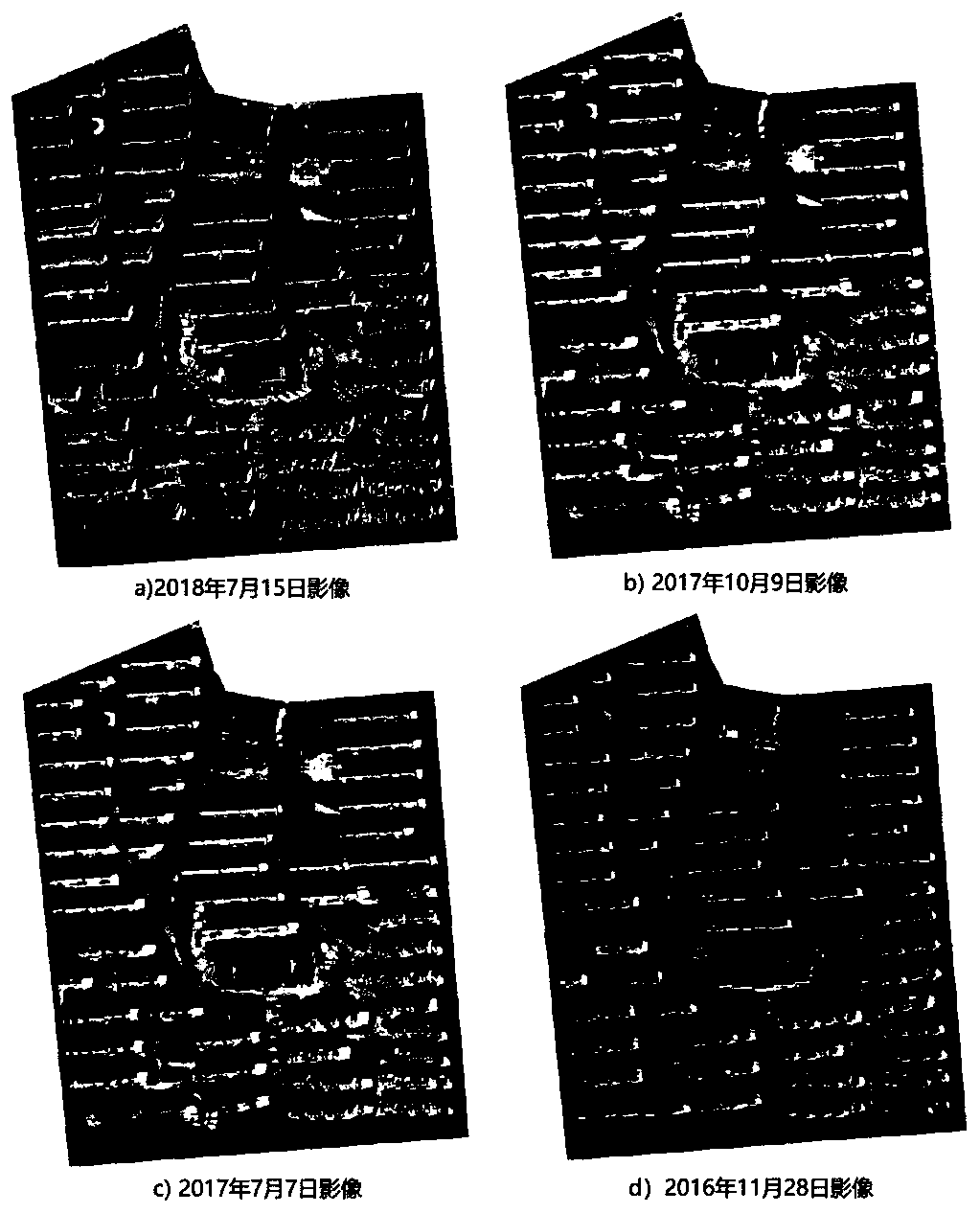 Multi-temporal remote sensing image city vegetation extraction method based on a neural network