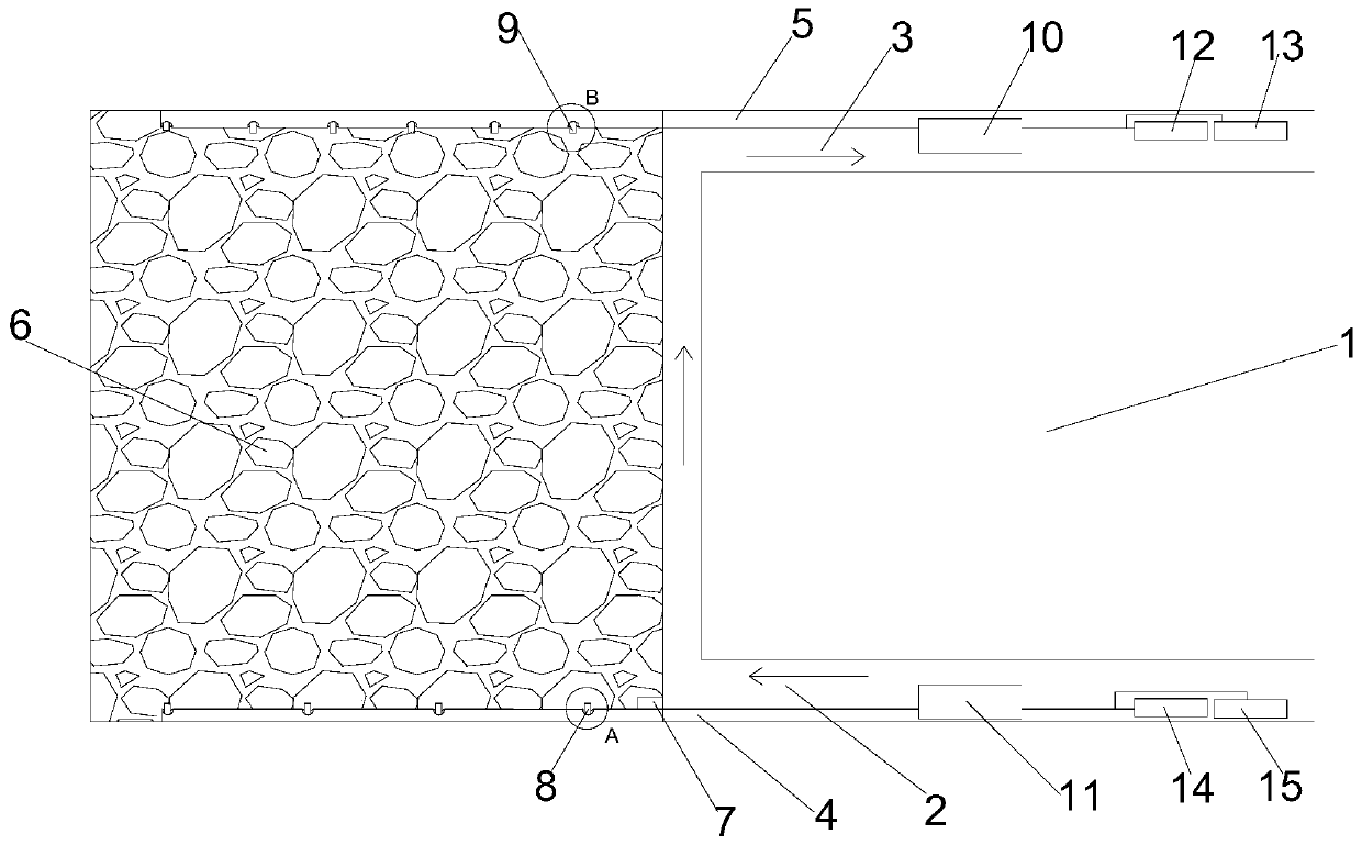 Method for distinguishing coal spontaneous combustiondangerous zone by using goaf air leakage