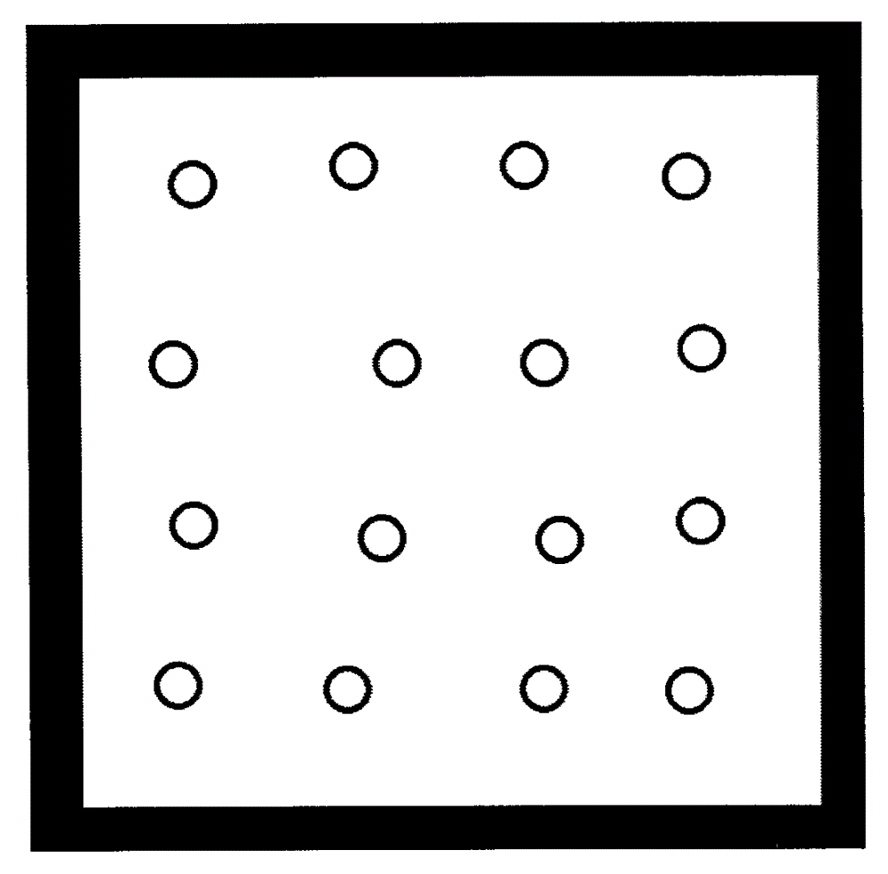 Method for placing vacuum glass supporter