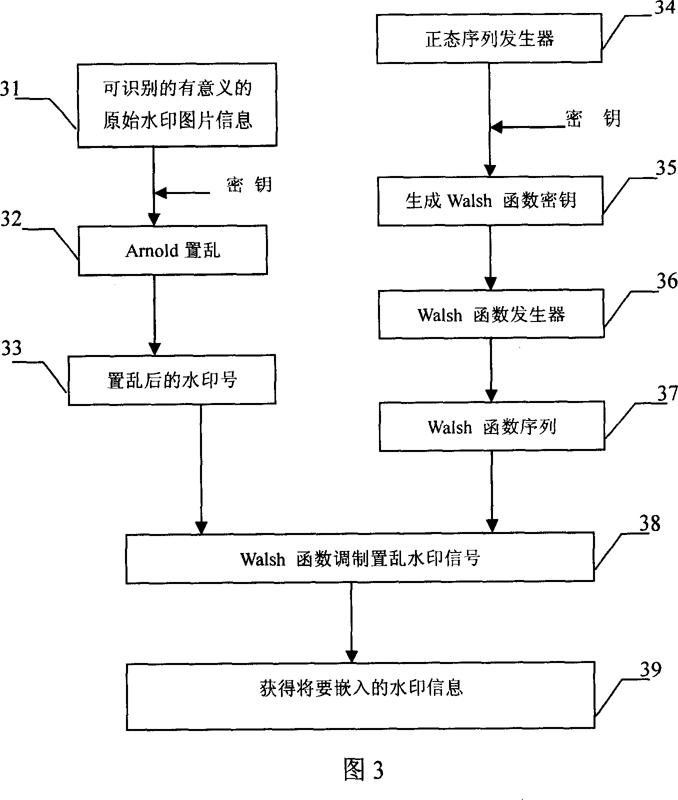 Implementation method of anti printing and scanning meaningful digital watermark with large capacity