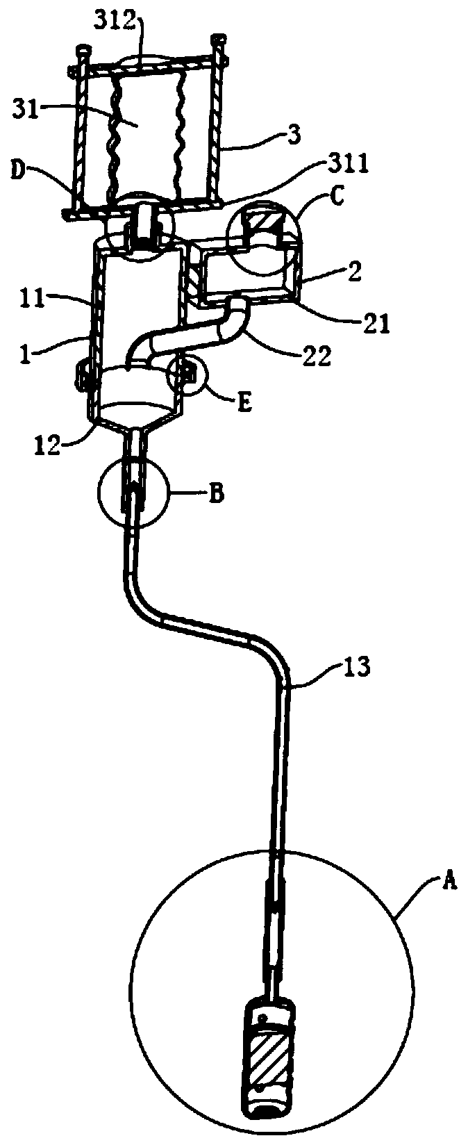 Non-invasive medication device for gynaecology nursing