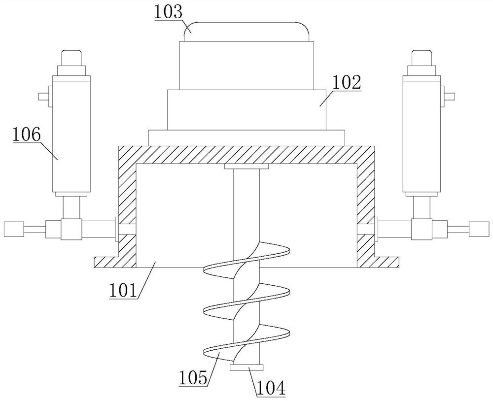 Mixing and blending device for water-borne wood paint production and implementation method of mixing and blending device