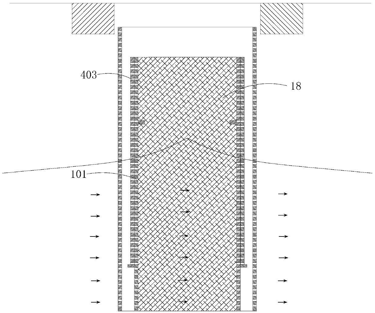 Underground water remediation system and remediation method