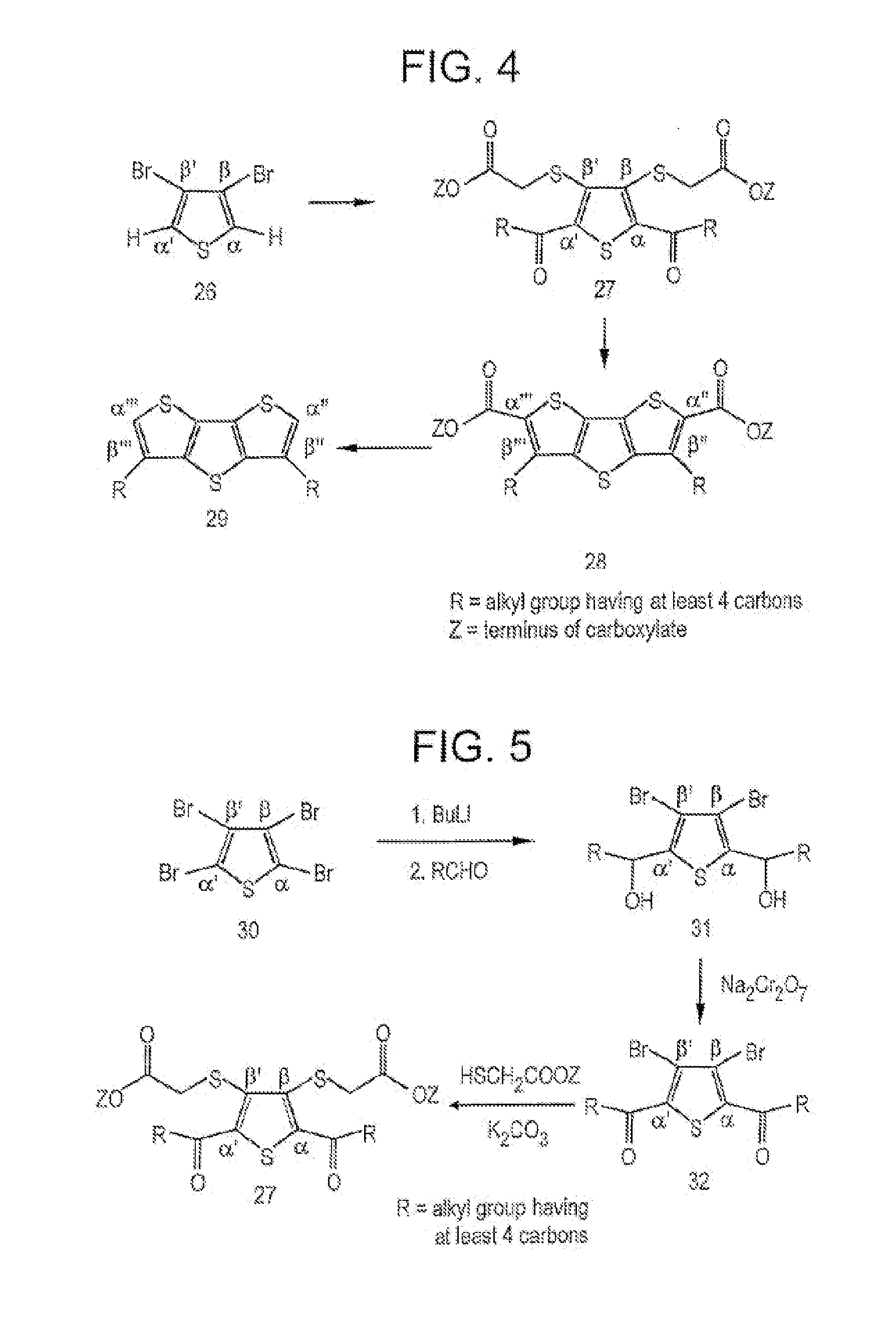 Fused thiophenes, methods of making fused thiophenes, and uses thereof