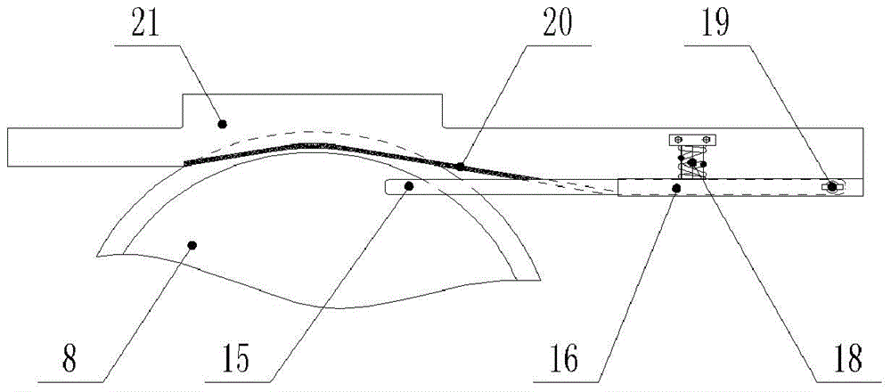 Rope breakage safety protection device for mining car of inclined shaft