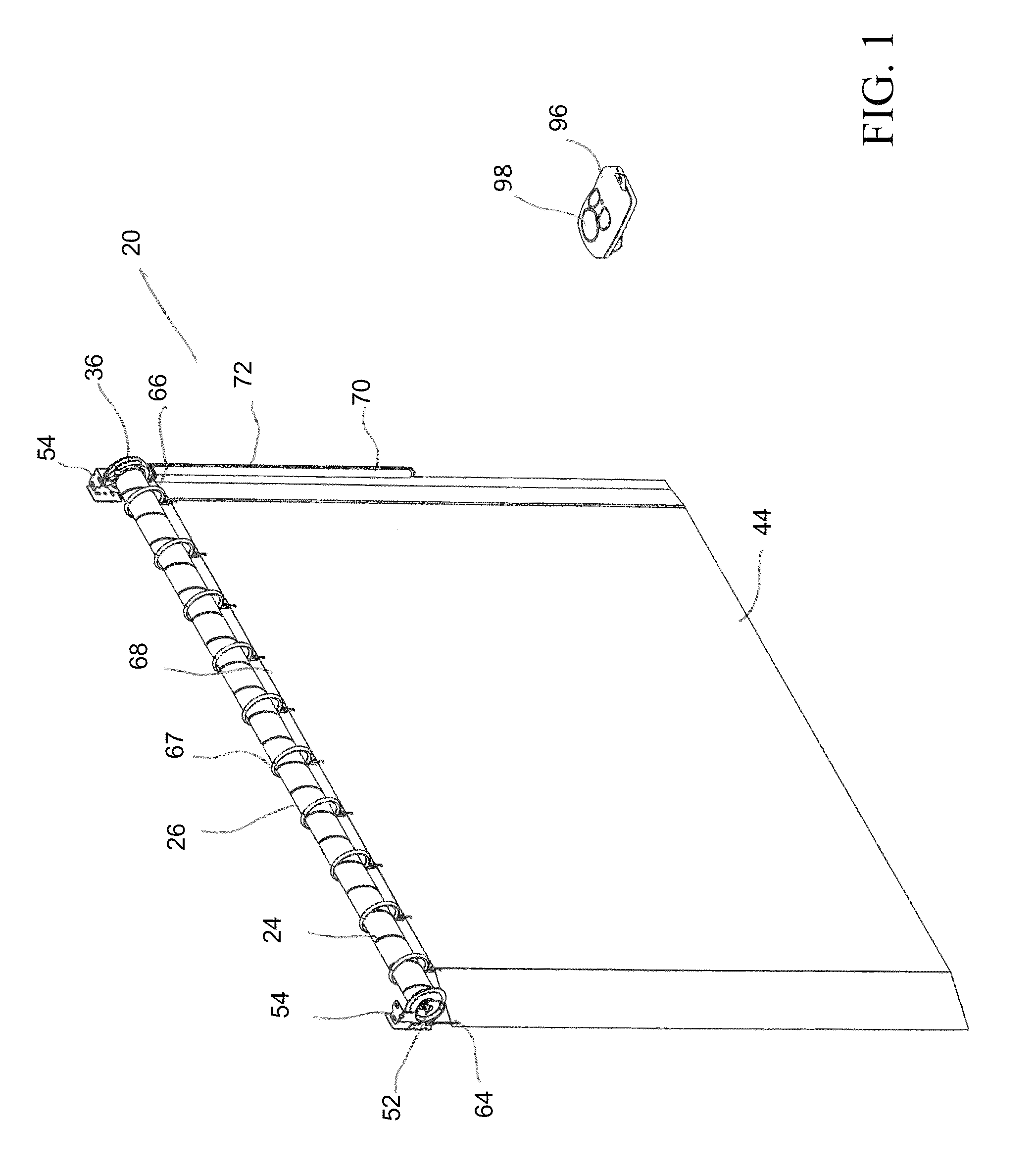 Rotatable drive element for moving a window covering