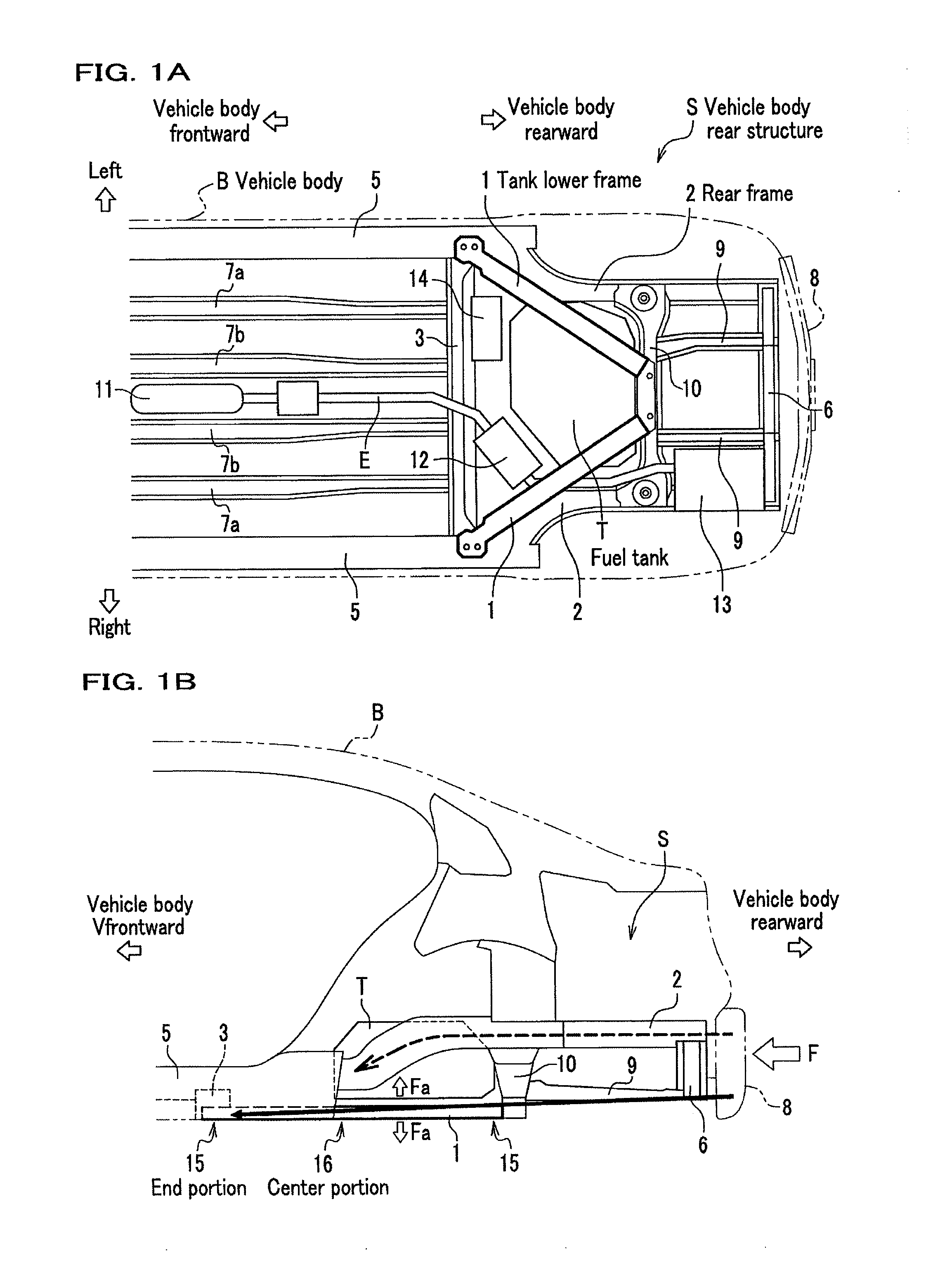 Vehicle body rear structure