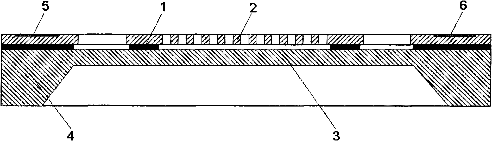 Silicon resonation type pressure sensor based on synovial membrane differential structure and manufacturing method thereof