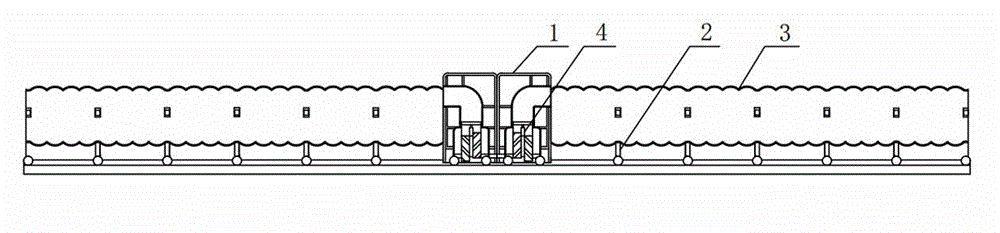 Bidirectional anti-explosion folding pneumatic retractable door