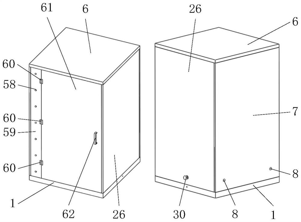 Power distribution cabinet provided with separable cabinet body plates and convenient to maintain and install