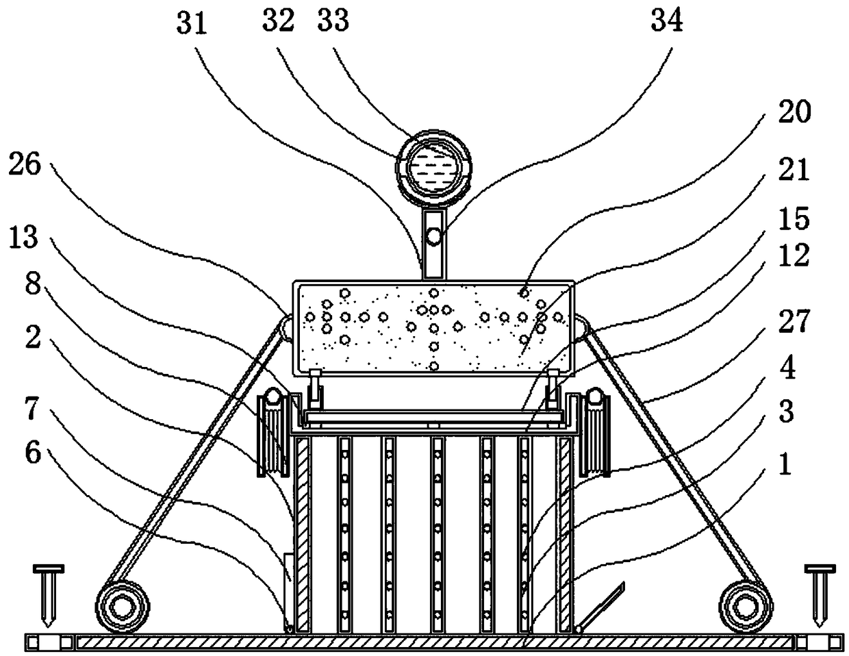 Alarm guiding lamp with an omnidirectional adjustment function for traffic evacuation