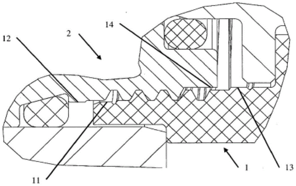 Devices operated by electromagnets and having encapsulated threaded connections