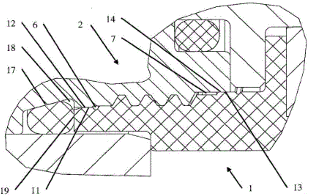 Devices operated by electromagnets and having encapsulated threaded connections