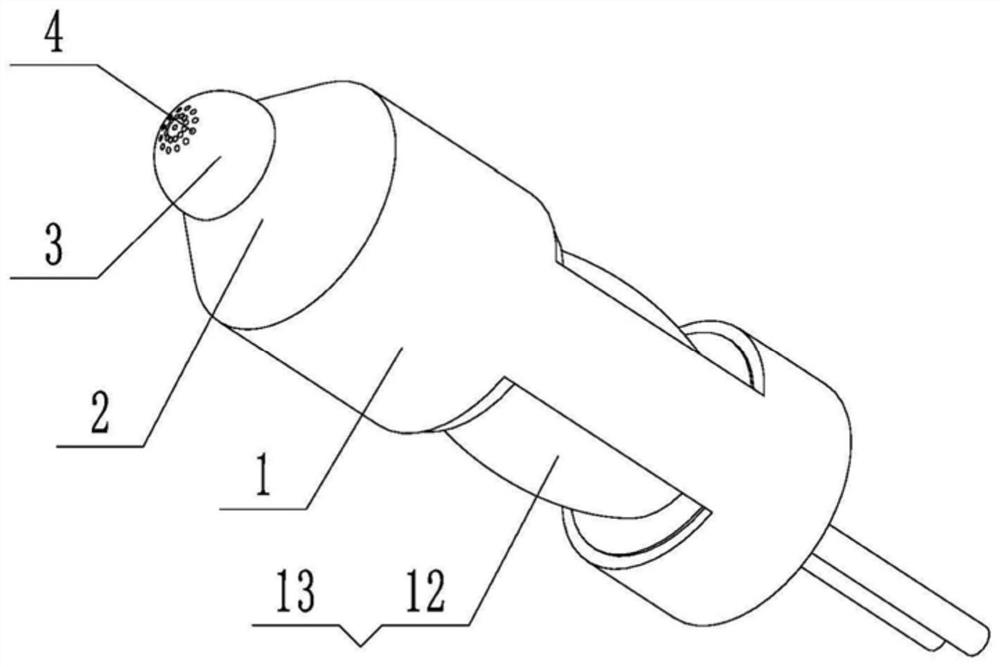 Nostril medicine applying nursing device for otolaryngology department