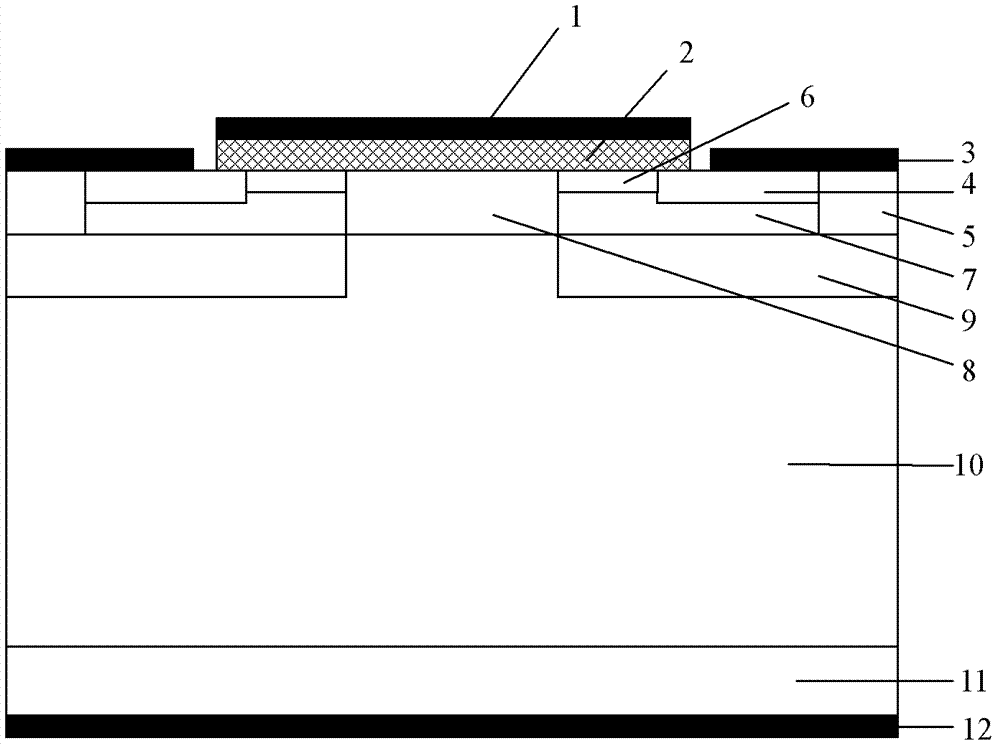 SiC IEMOSFET (Implantation and Epitaxial Metal-Oxide -Semiconductor Field Effect Transistor) device with epitaxy channel and manufacturing method of SiC IEMOSFET device