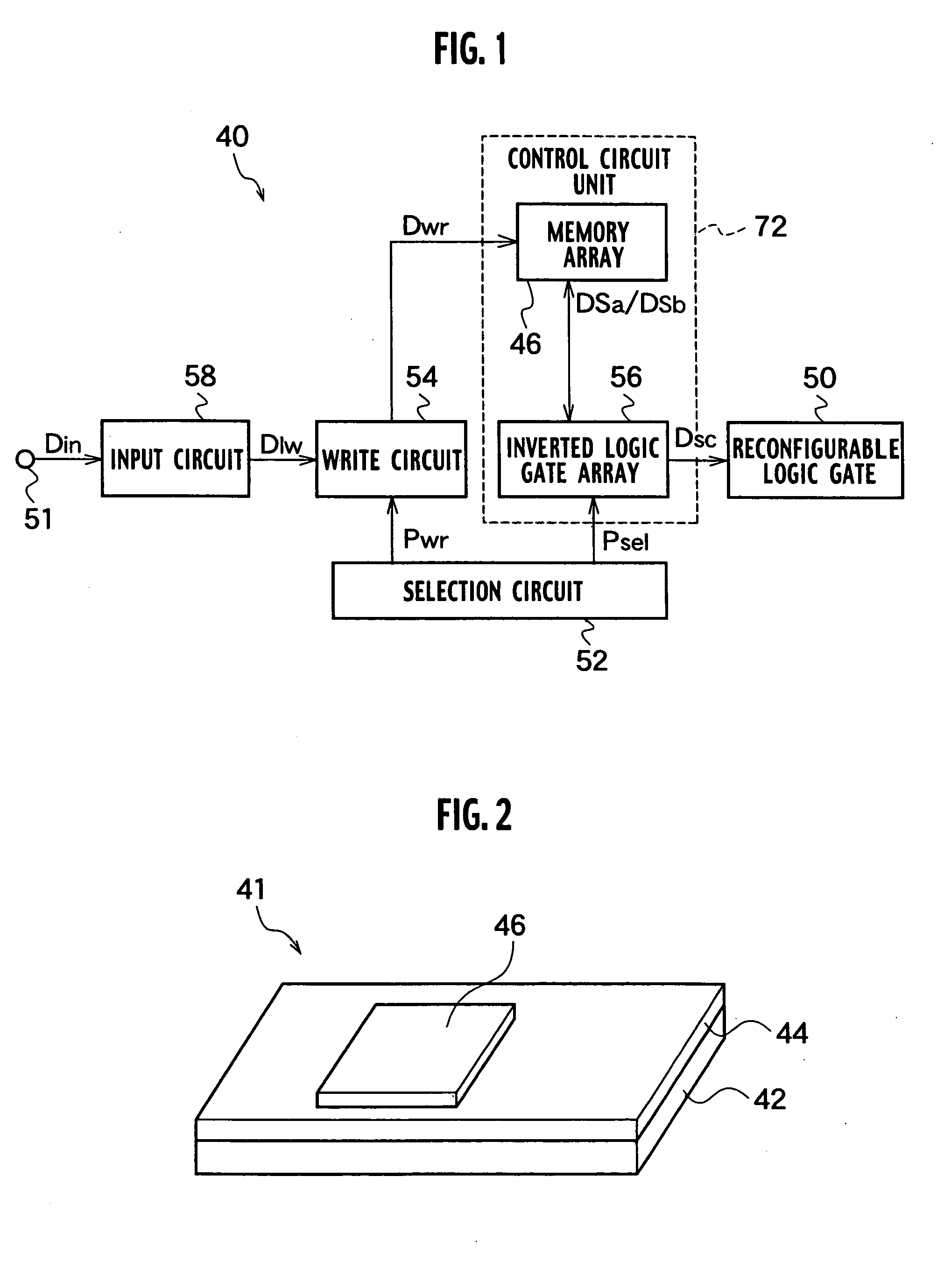 Control circuit and reconfigurable logic block