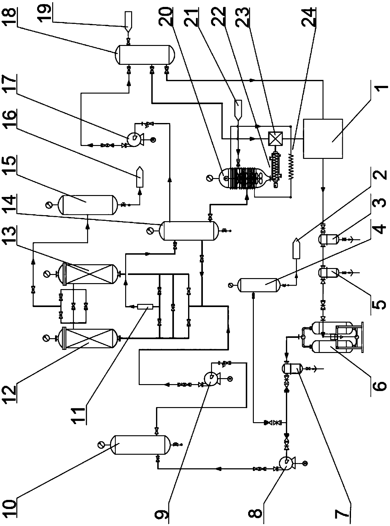 Cleaning waste gas pressure swing adsorption purification and recycling method and device for fusion reactor hot room