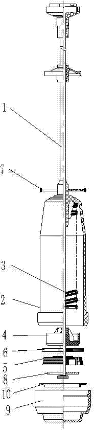 Washing machine suspension device and washing machine