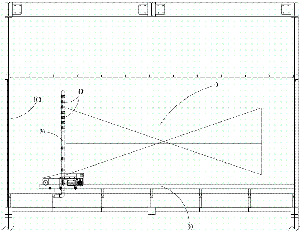 Automatic water blowing device