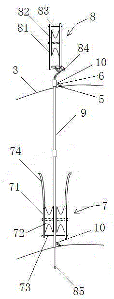 Tension-free cable layover device