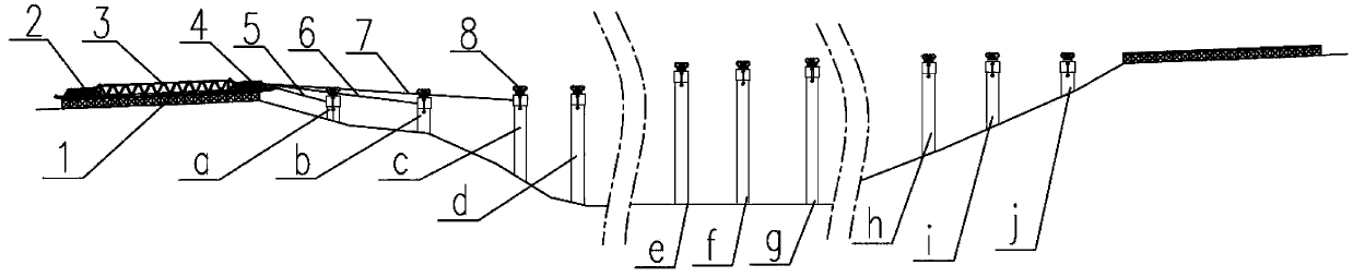 Pulling and erecting method of truss girder