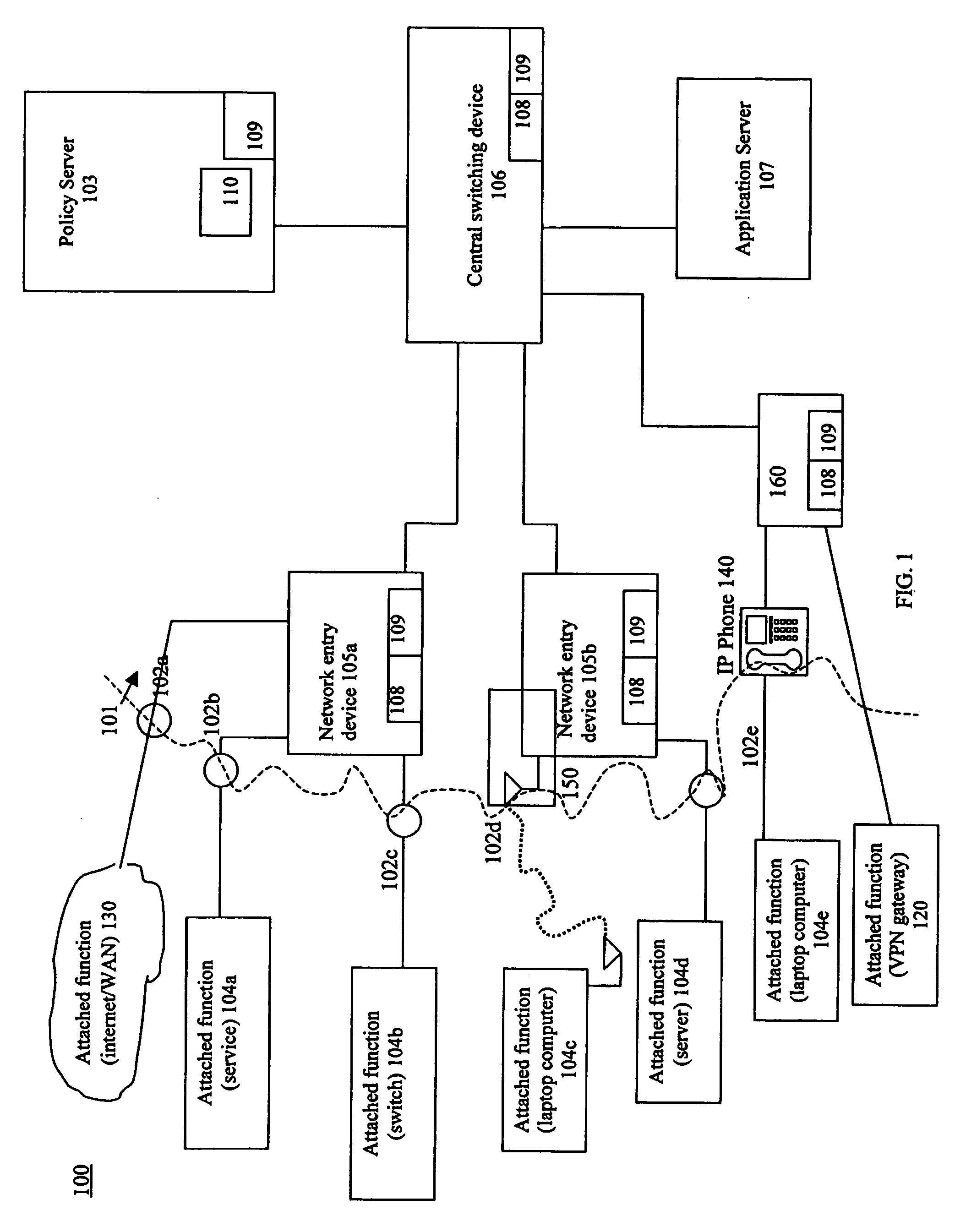 Using flow metric events to control network operation