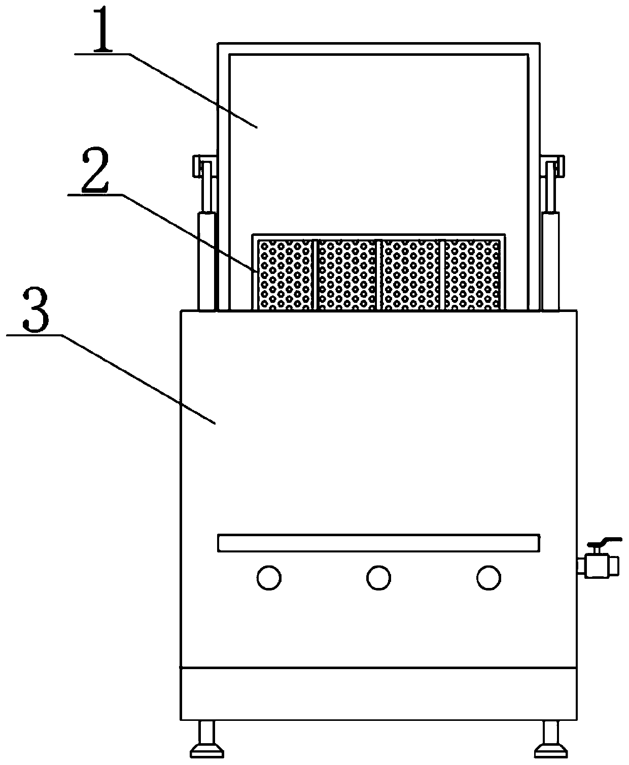 Device of washing and disinfection for gynecological appliance