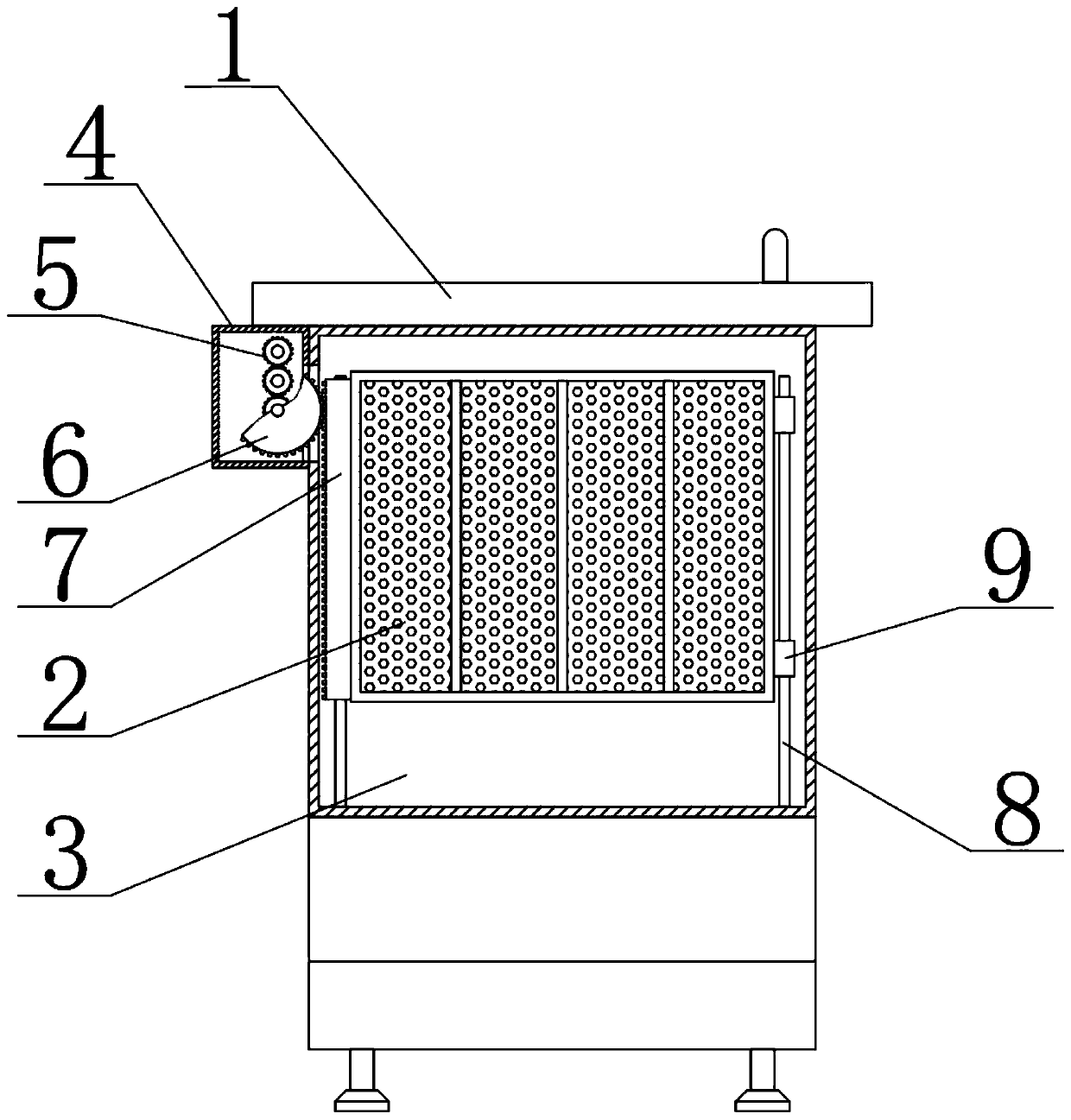 Device of washing and disinfection for gynecological appliance