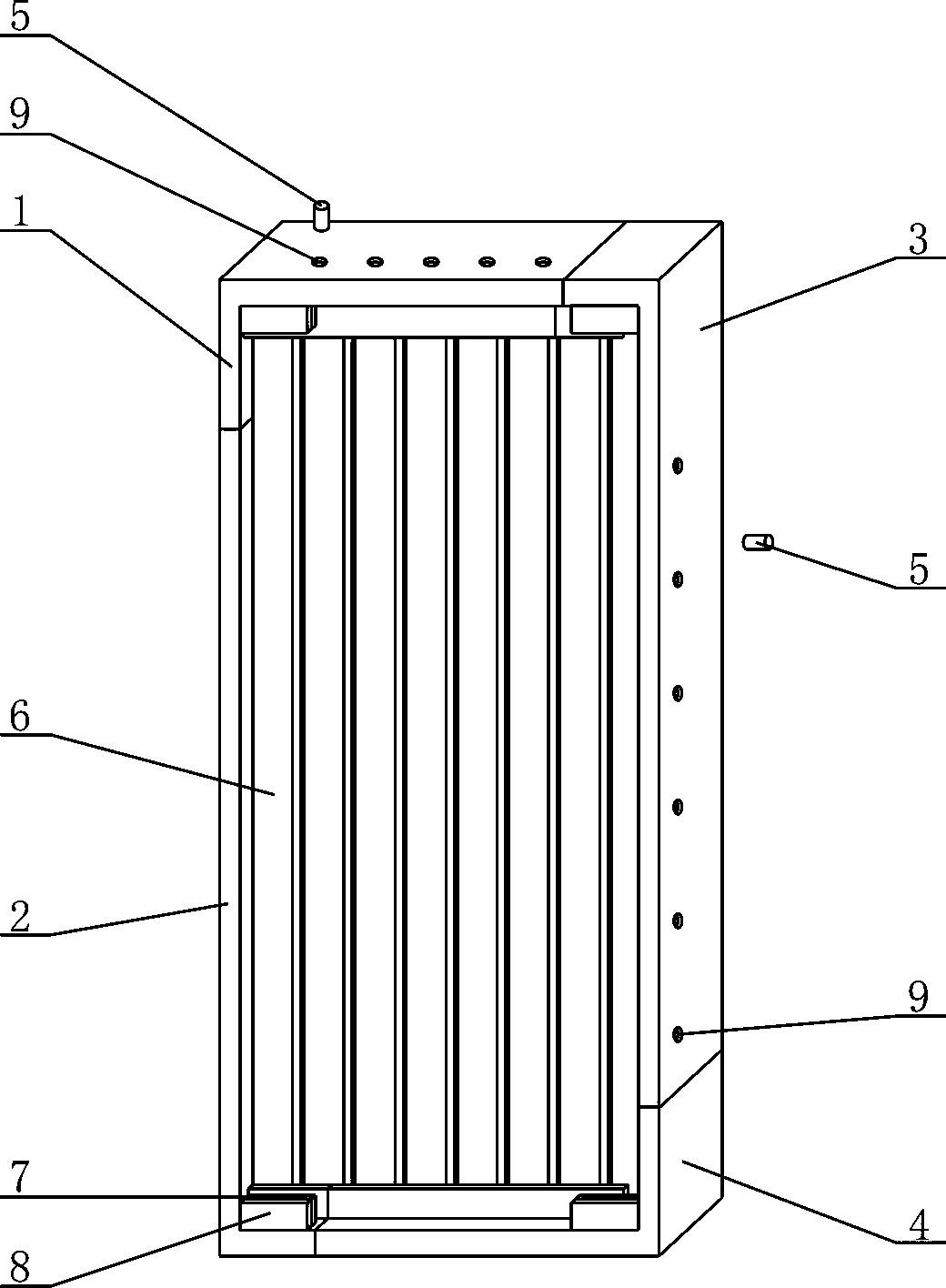 Telescopic calligraphy displaying box for teaching