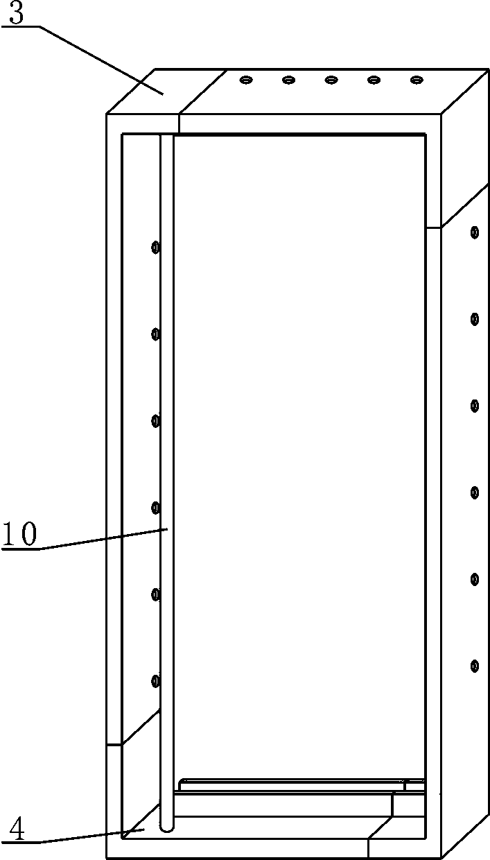 Telescopic calligraphy displaying box for teaching