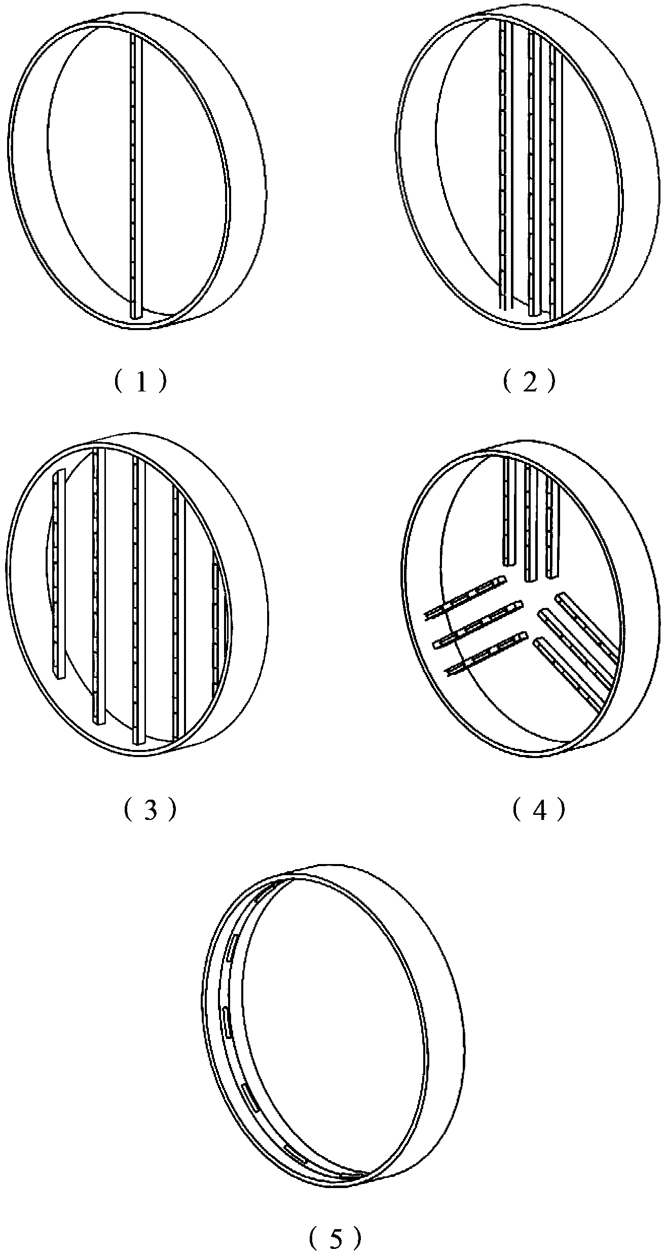 On-line particle size distribution measuring device and method based on array sonic transducer