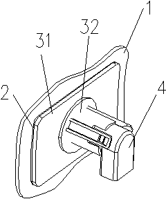 A vehicle radar mounting bracket and an automobile using the bracket