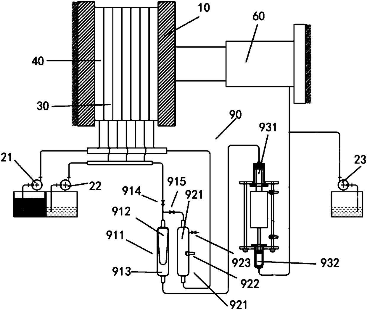 A deep dehydration filter press device