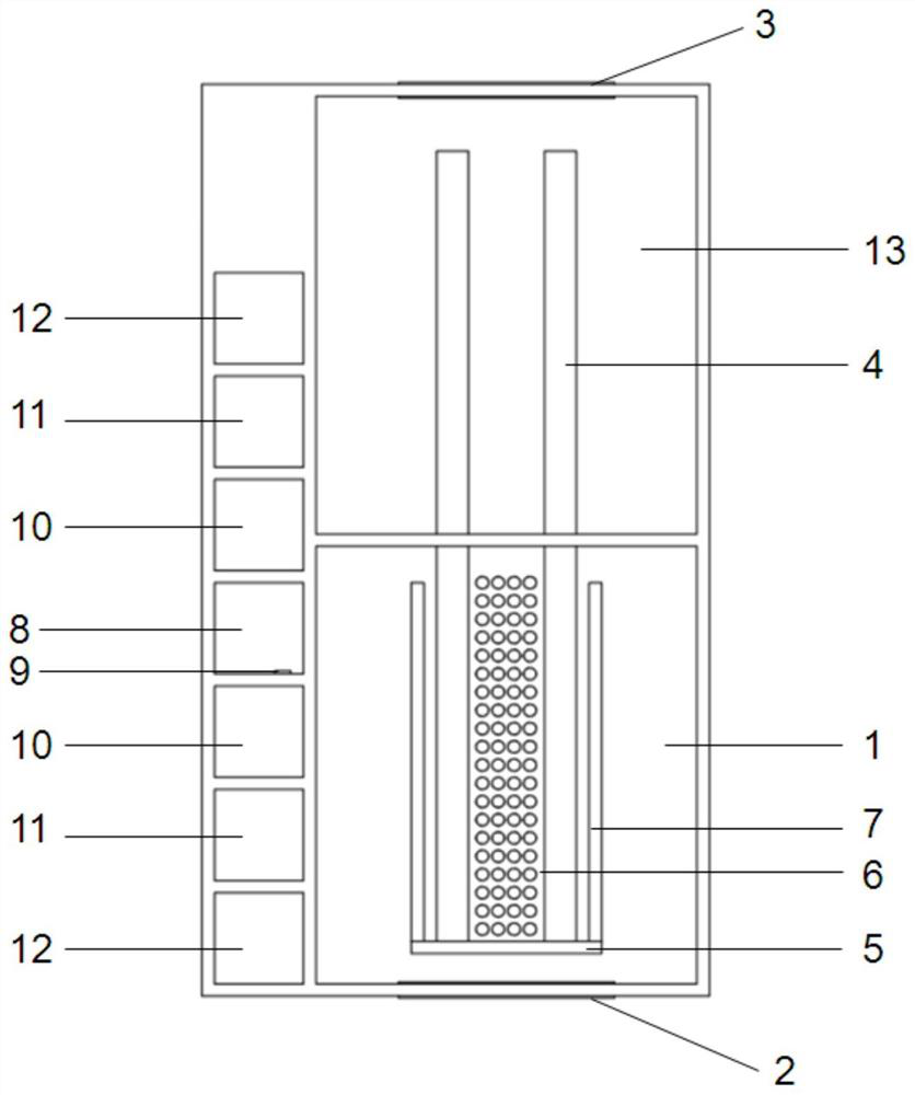 Disinfection room shared by personnels and vehicles