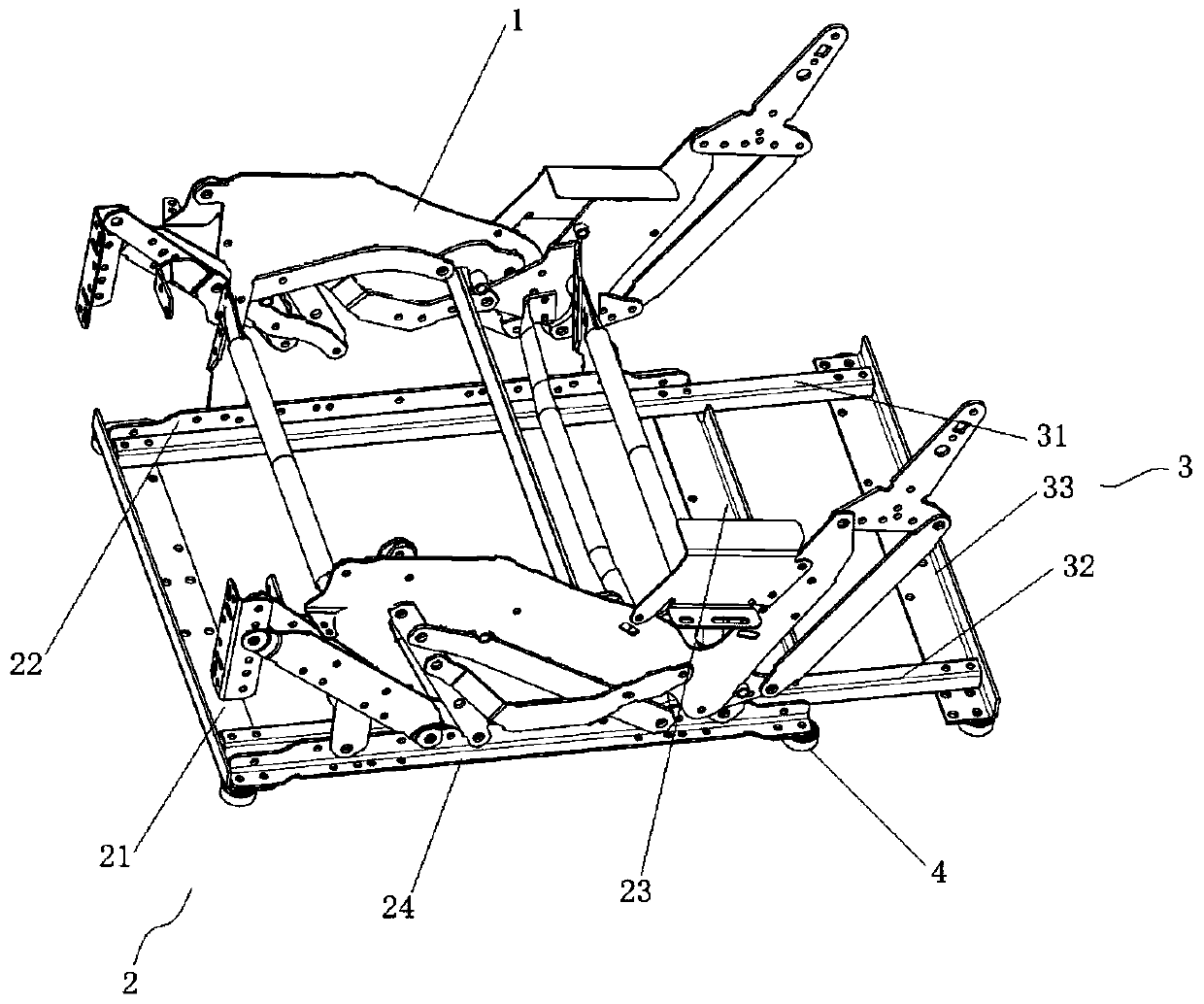 Recliner with anti-tipping function