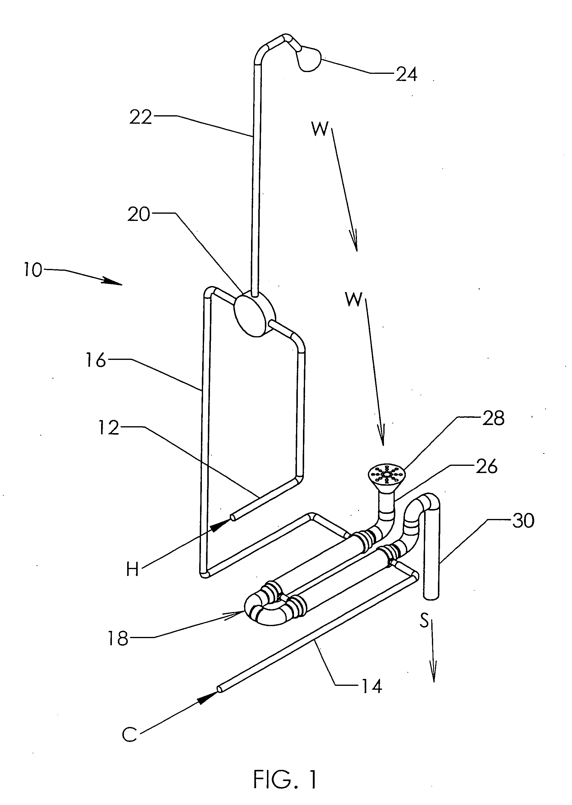 Heat exchanger and use thereof in showers