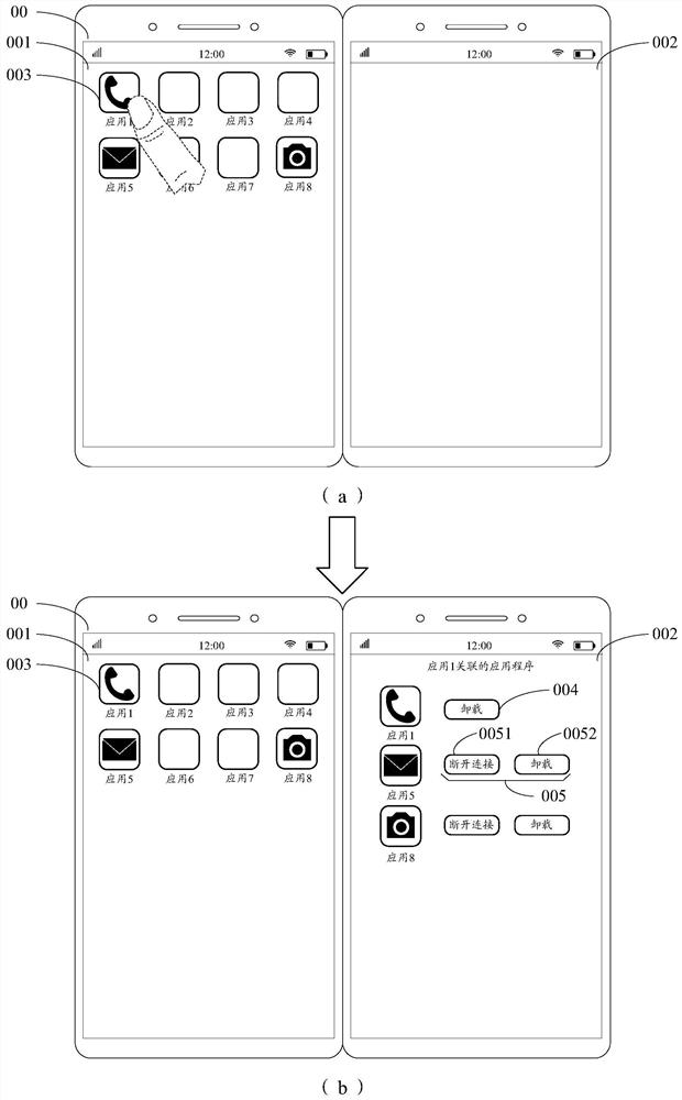 Icon operation method and device and electronic equipment