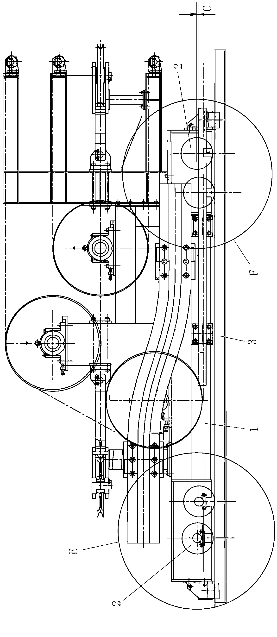 Horizontal looping car