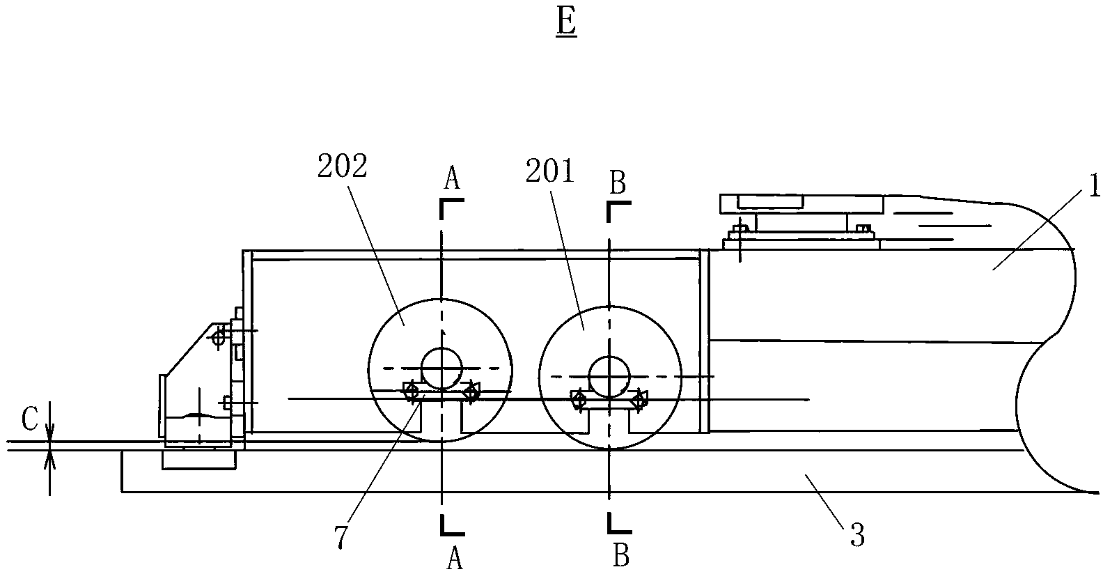 Horizontal looping car