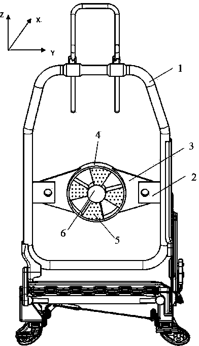 Multi-dimensional car seat backrest vibration attenuator