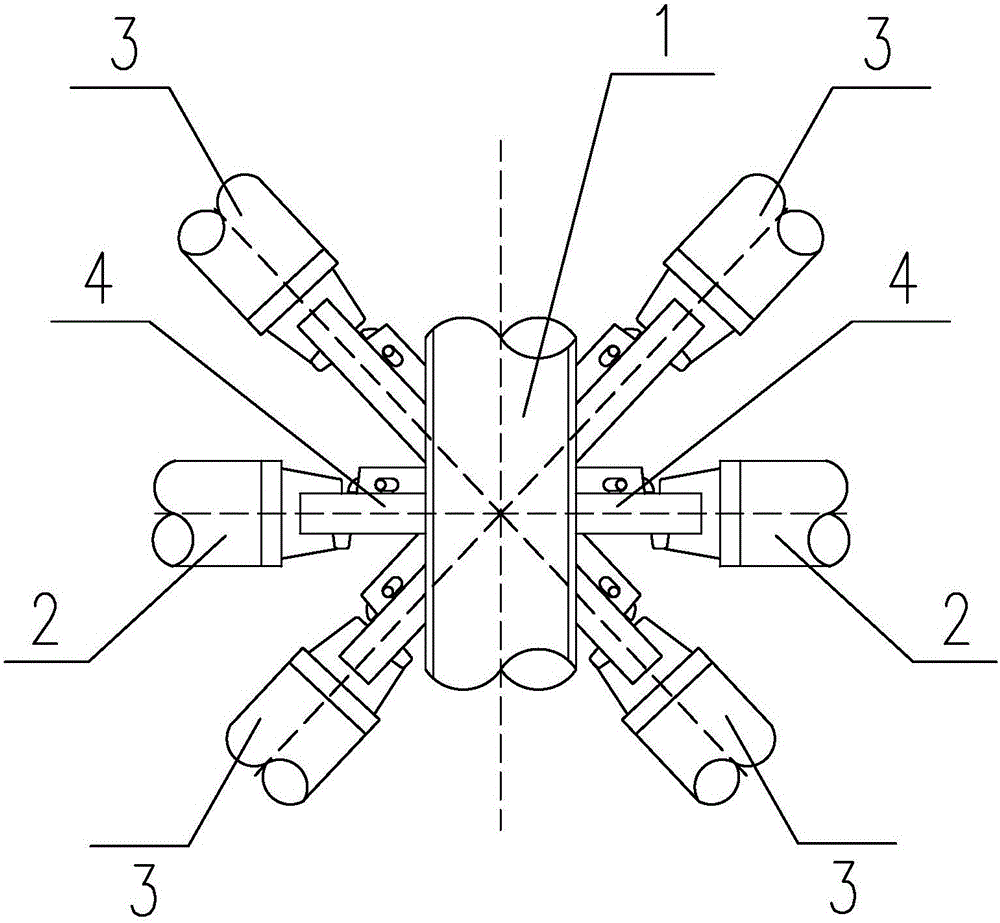 Mortise joint bearing supporting frame