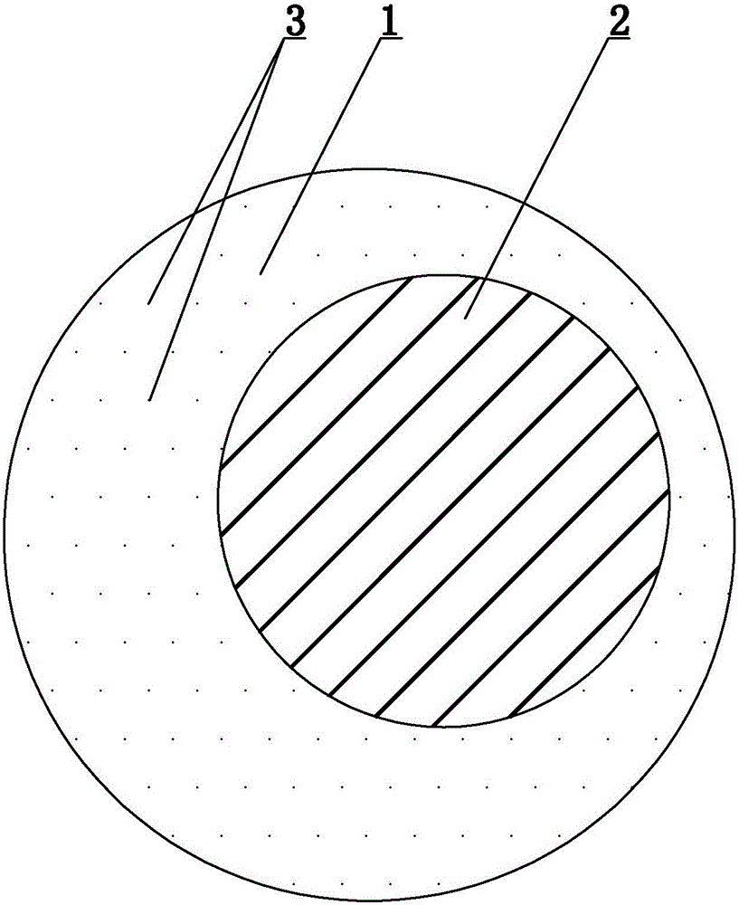 Self-crimping composite filament and processing process thereof