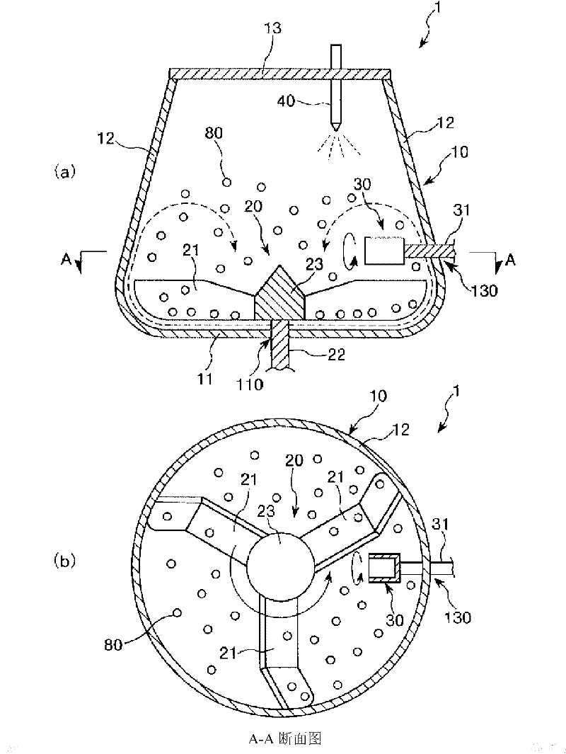 Granulated powder and method for producing granulated powder