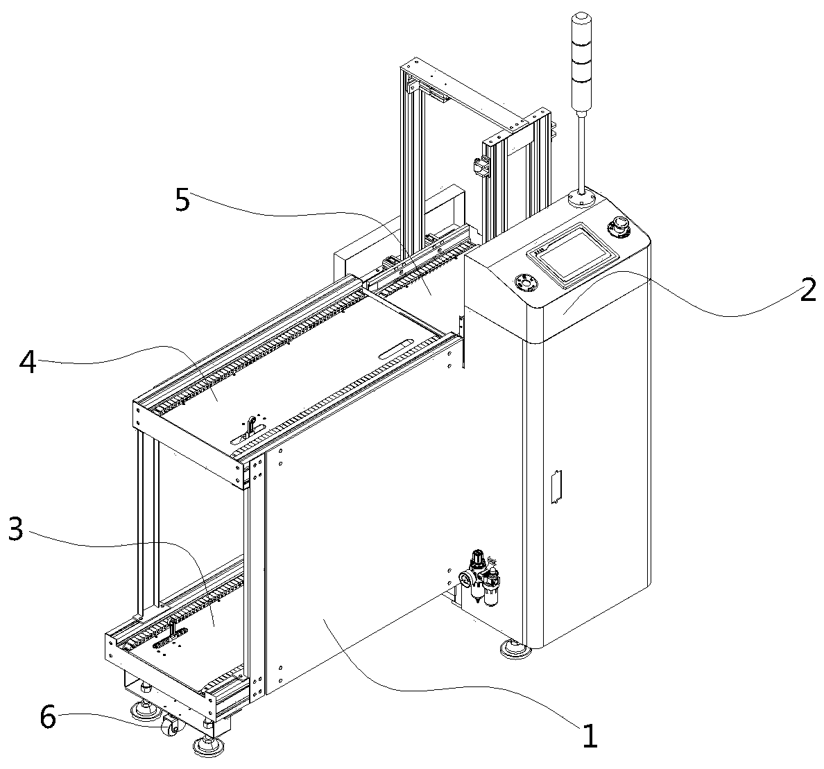 A brick automatic cutting machine