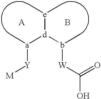 Carboxylic acid peri-substituted bicyclics for occlusive artery disease