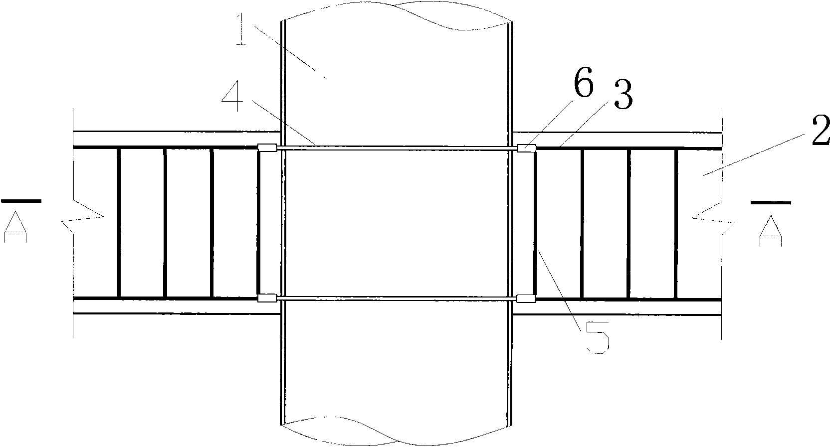 The nodes and construction method for concrete filled steel tubular column and in-situ reinforced concrete beam