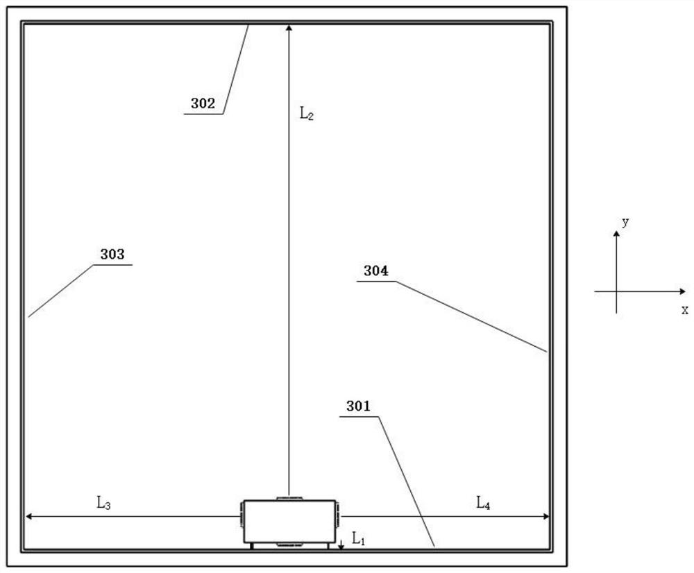 A high-precision positioning installation device for a common-plate flange air duct