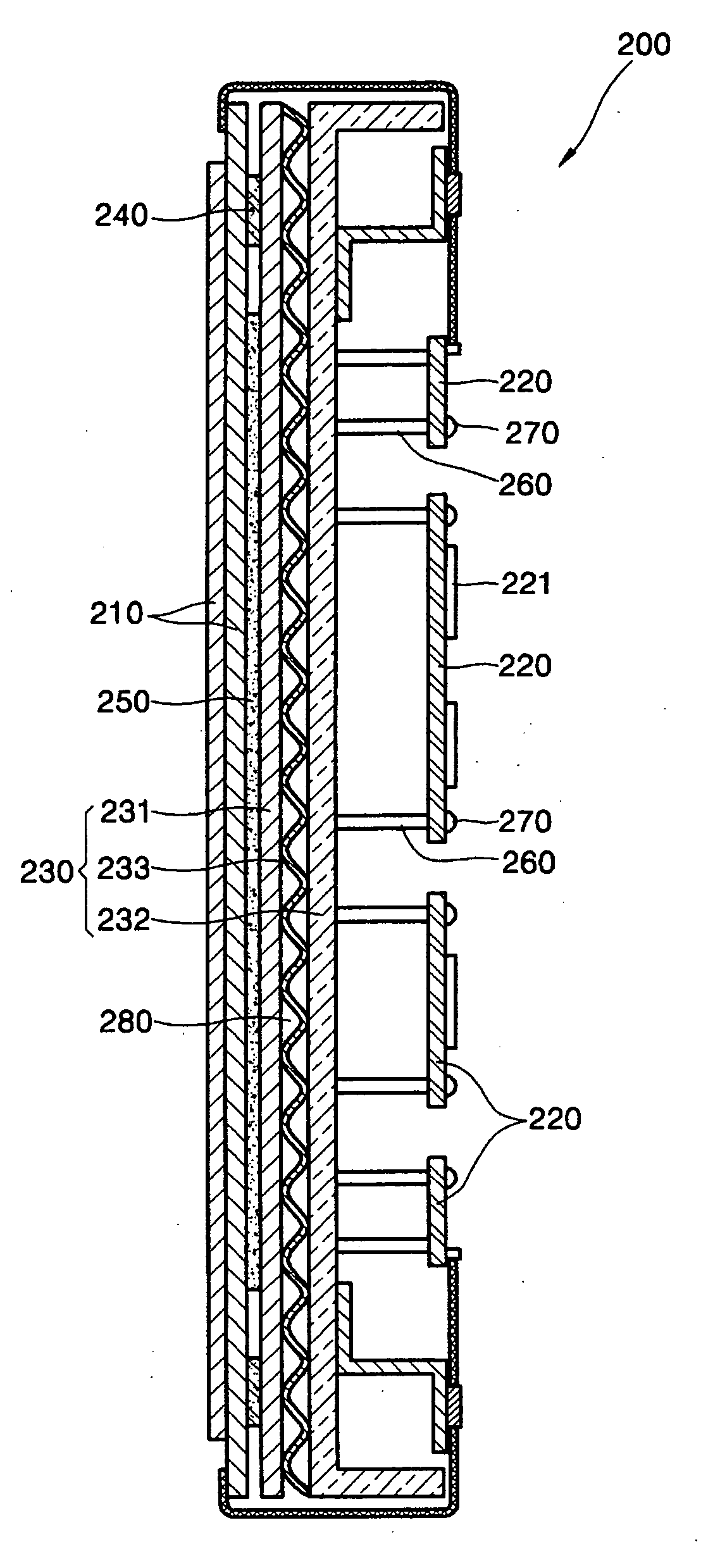 Chassis structure for plasma display module and plasma display module including the chassis structure